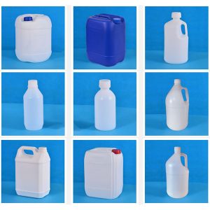 Formowany rozdmuchowo pojemnik na odczynniki chemiczne o wysokiej czystości