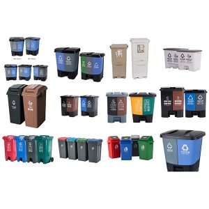 kosz do segregacji odpadów formowany metodą rozdmuchową